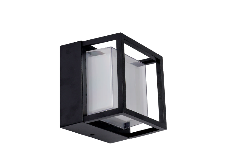 إضاءة جدارية خارجية مكعب بإطار خارجي جداري COB IP54 — سلسلة HB621 (7W)