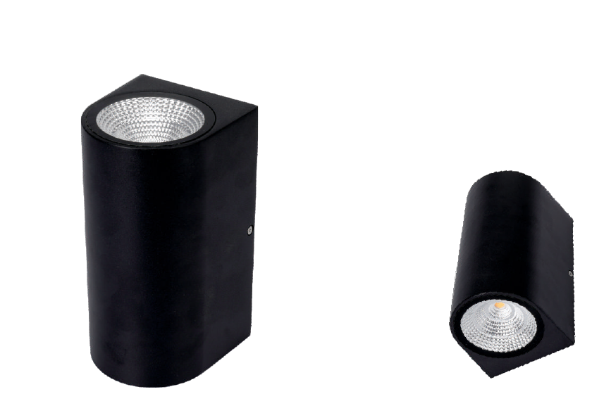 إضاءة جدارية خارجية علوي/سفلي خارجي جداري COB IP65 — سلسلة HB721 (2x7W)
