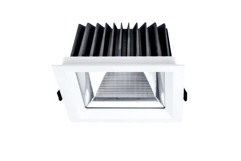 سبوت داون لايت غاطس مربع SMD IP65 — سلسلة LD704 (15W/20W/30W/40W)