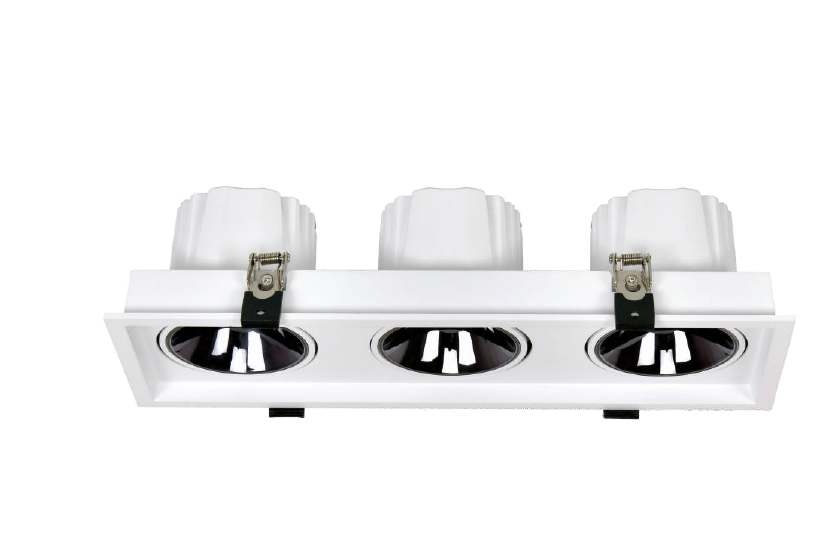 سبوت شبكي بثلاثة رؤوس مربع شبكي COB — سلسلة LG961 (3x12W/3x20W)