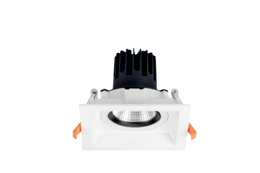سبوت شبكي برأس واحد مربع قابل للتوجيه شبكي COB — سلسلة LG9711 (8W/12W/18W/30W)