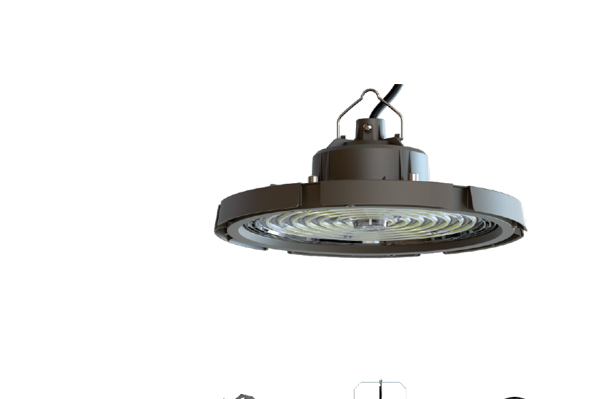 إضاءة هاي باي UFO مدمج هاي باي SMD IP65 — سلسلة LH911 (100W/150W/200W)