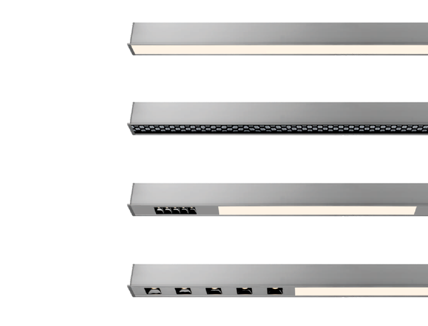 إضاءة مكتبية نظام خطي غاطس تراك COB — سلسلة LO702 (30W/40W (38W per 150cm section))