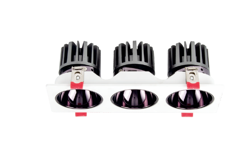 سبوت مضاد للوهج بثلاثة رؤوس غاطس مضاد للوهج COB — سلسلة LX6013 (3x7W/3x10W)